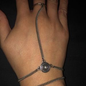 Silver and gold bracelets